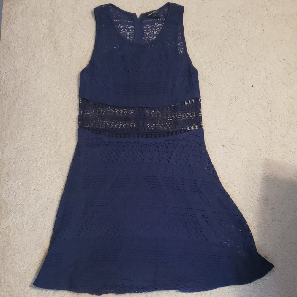 Lace Navy Dress